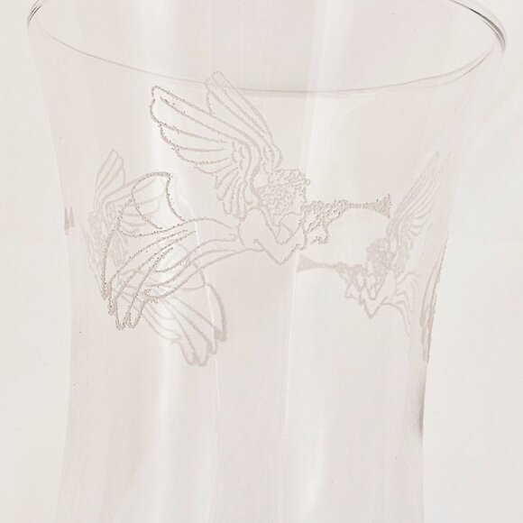 Homco Christmas Angel Sconce Votive Candle Holders 6" etched holiday cottagecore - Picture 4 of 7